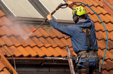 Démoussage et hydrofuge de toiture à Calorguen